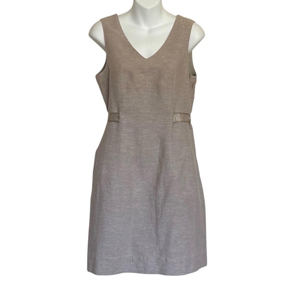 Banana Republic Linen Blend Sheath Dress Size 6P